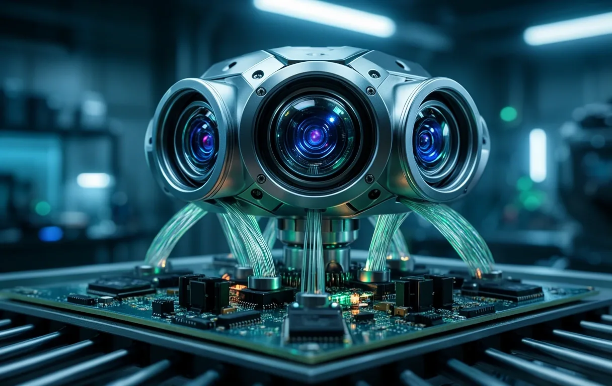 Detailed view of robotic sensor arrays